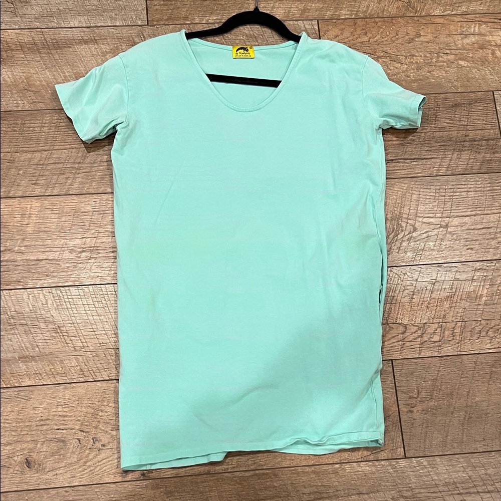 Kealopiko Light Aqua Scoop Neck T-shirt Dress